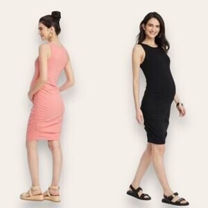 Isabel Maternity by Ingrid & Isabel Bundle of Black and Pink Mini Dresses Large